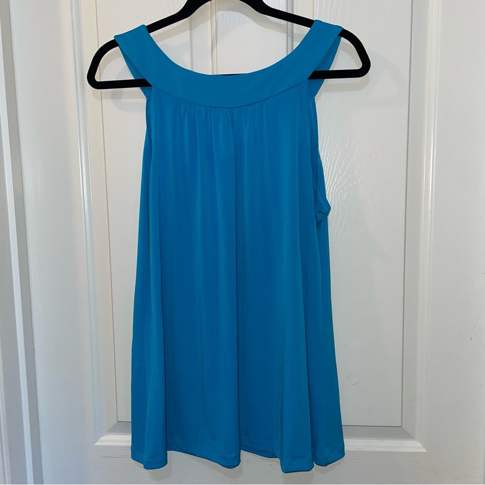 Embellished Turquoise Sleeveless Top New Directions XL - Picture 3 of 6